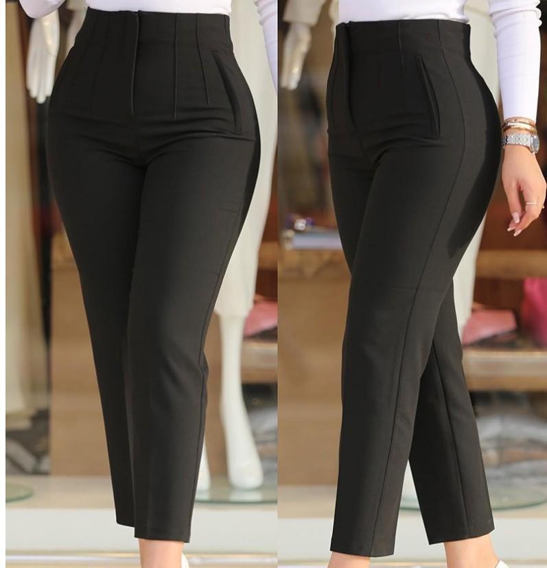 EleganceFit - Geplooide broek met hoge taille | 50% KORTING