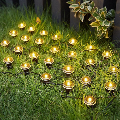 Zonne-energielampjes met blauwe LED-slingerverlichting – moeiteloze avonden, magische gloed