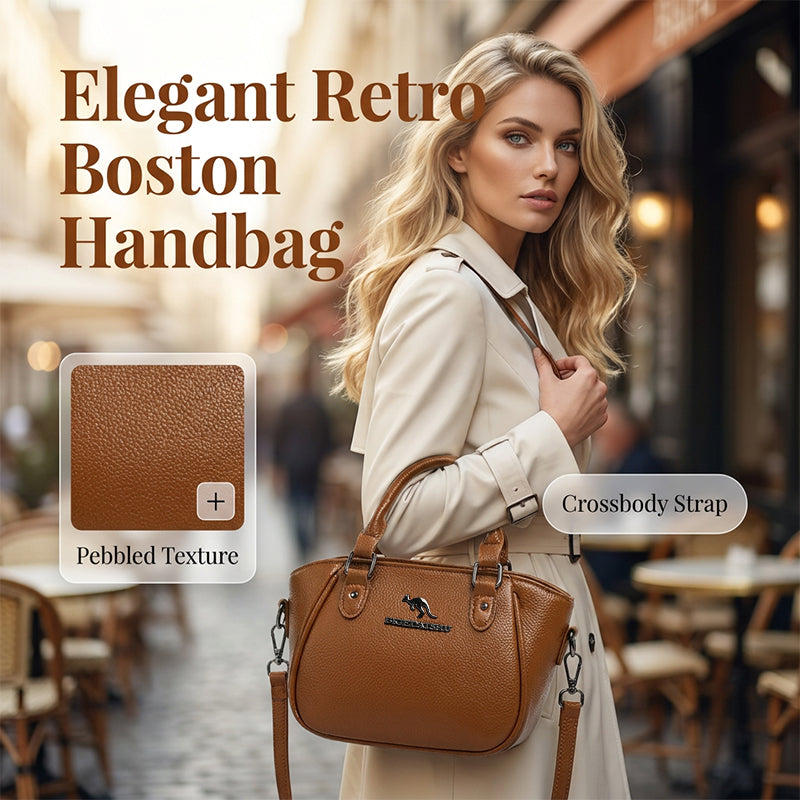 Harper – Retro-geïnspireerde Boston Tas met Verstelbare Band