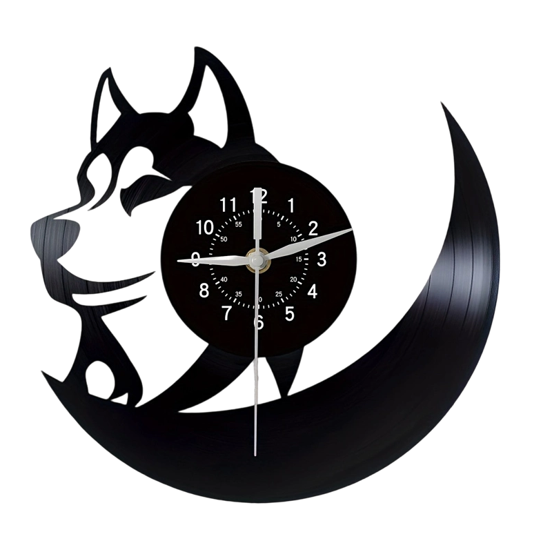 Tigris – Vinyl LED Wandklok | 50% KORTING