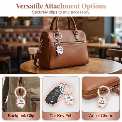 Connected Sister Sleutelhanger Set – Onoverwinnelijke Band, Blijvende Liefde