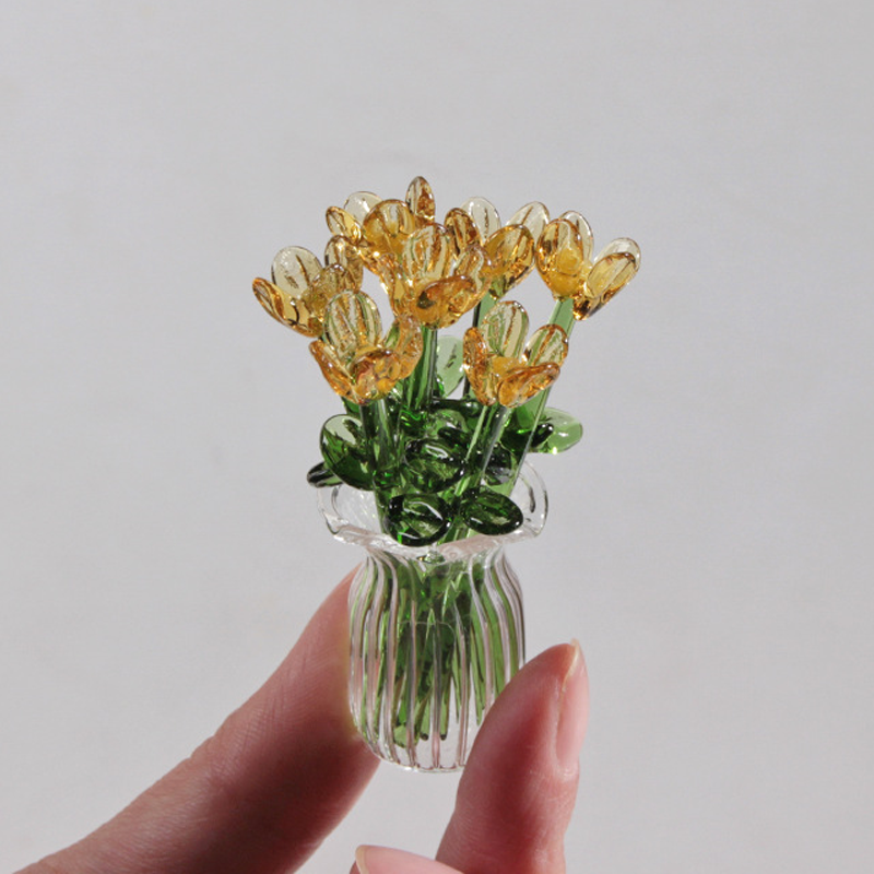 MiriFlor Mini Glazen Bloemen — Moeiteloze Kleurenmagie