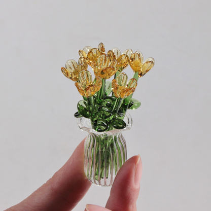 MiriFlor Mini Glazen Bloemen — Moeiteloze Kleurenmagie