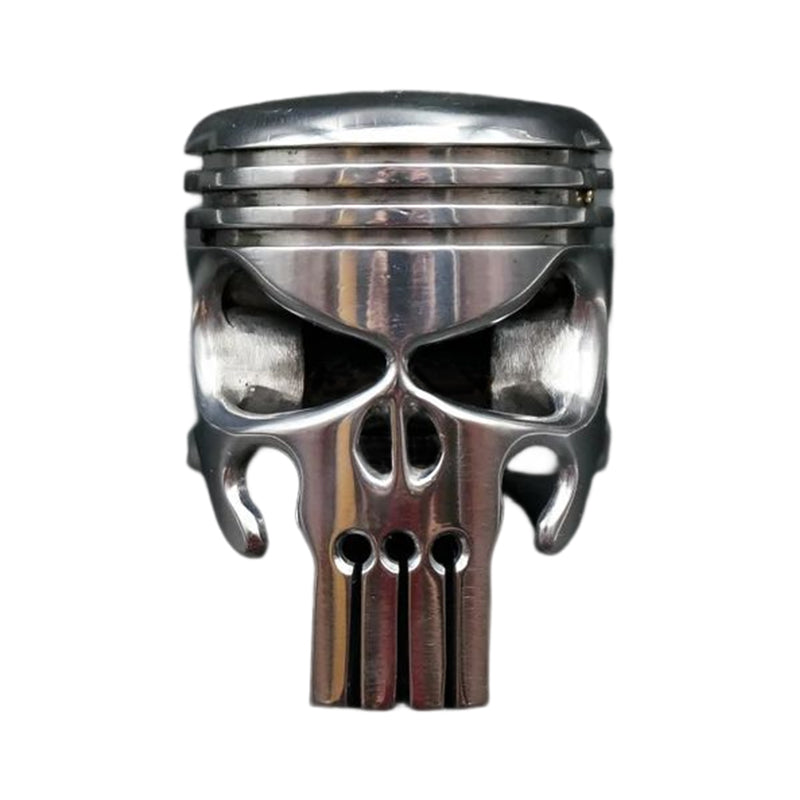 SkullPiston – Unieke Schedel Sleutelhanger met Pistonstijl en Flesopener | 1+1 GRATIS