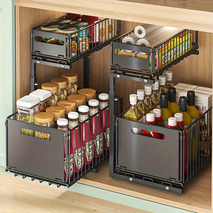 GlideNest — Uitschuifbare Kast Organizer | 50% KORTING