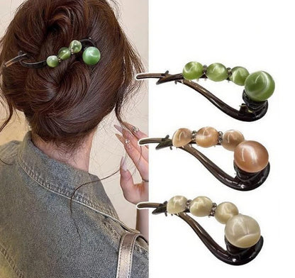 Roos — Veerlicht Haaraccessoire met Stevige Grip en Parel Detail