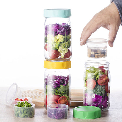 VividVessel – Frisse saladebox glas | 2+1 GRATIS