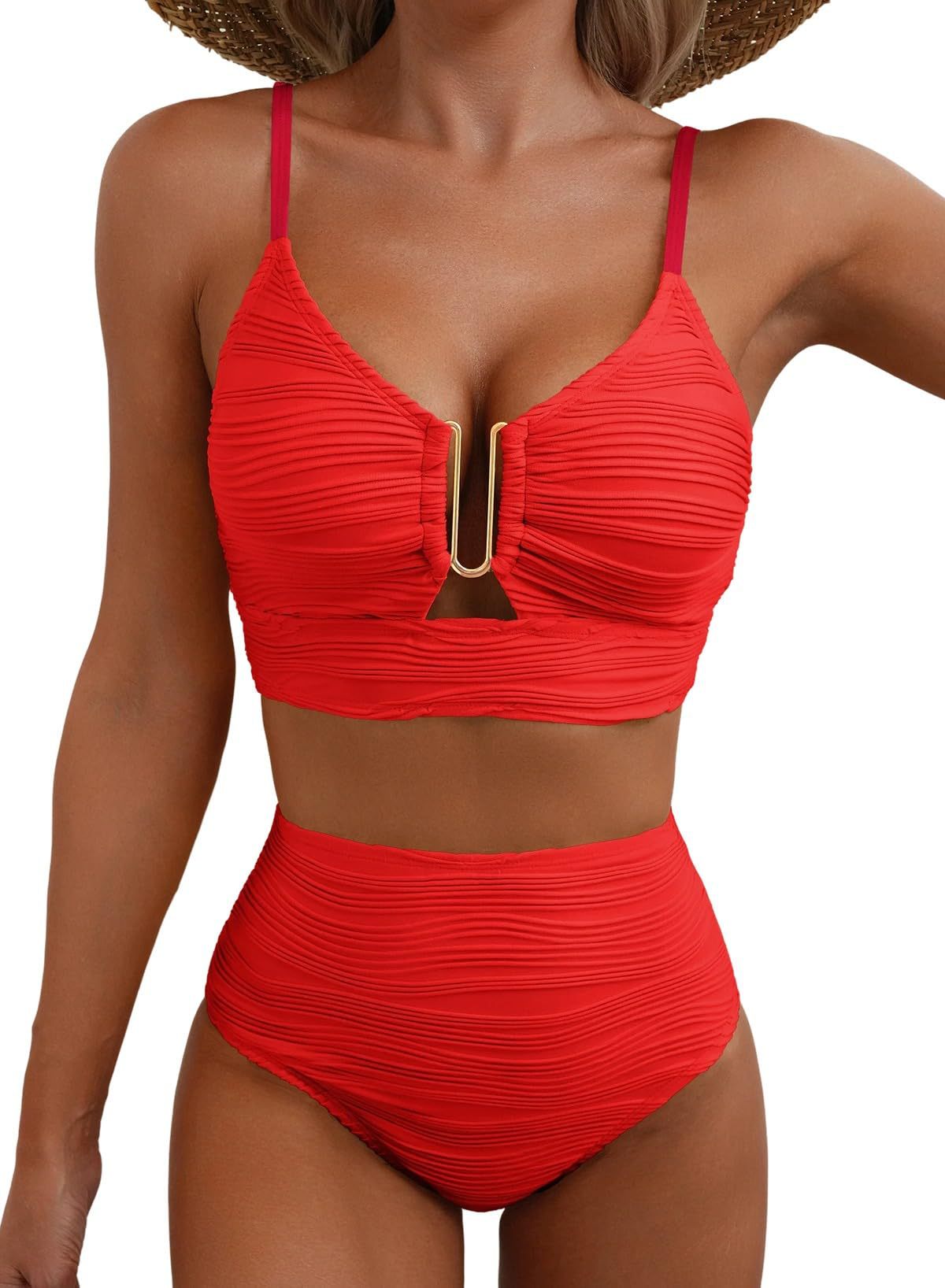 Amelia — Push-Up Hoge Taille Bikini voor Dames