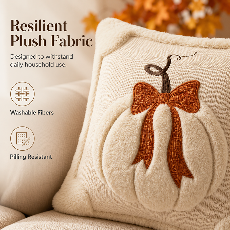 Herfst Pluche Kussensloop – Gezellige Warmte in Elk Moment