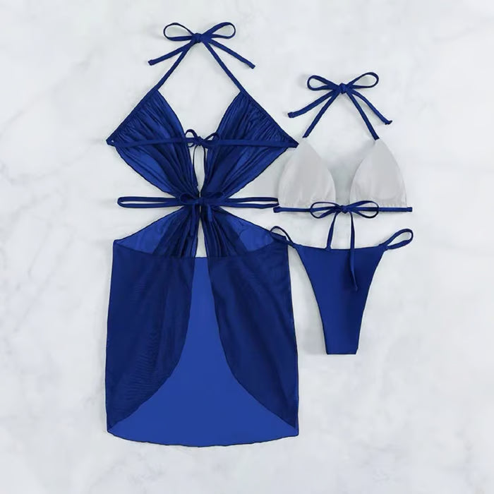 SunShape™ Verstelbare Halterneck Bikiniset (3-delig) | 50% korting