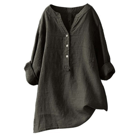 Heidi – Dames Casual Jurk met V-hals en Verstelbare Mouwen