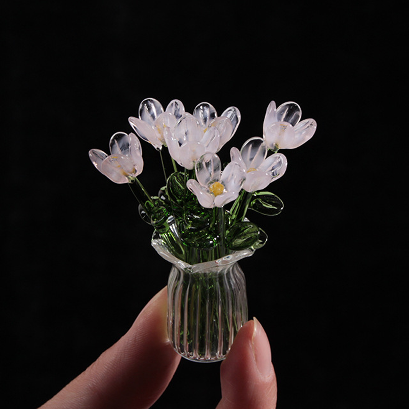 MiriFlor Mini Glazen Bloemen — Moeiteloze Kleurenmagie