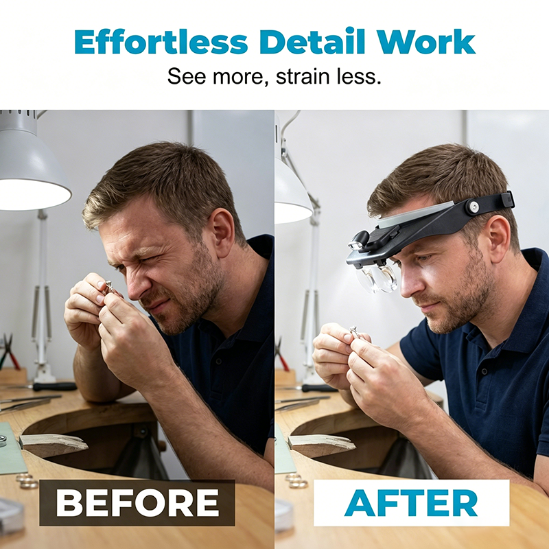Precisie Hoofdbandloep – Handsfree Focusmeesterschap