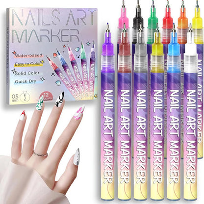 PrismPix Nagelontwerp Pennen – Prachtige Nagels, Direct