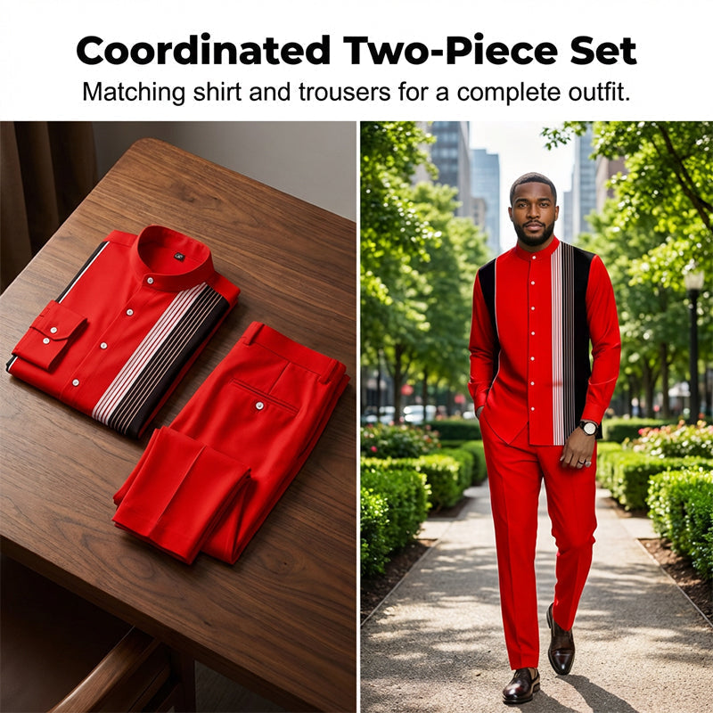 Eric — Gestreepte Heren Set | 50% KORTING