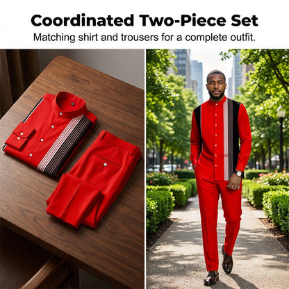 Eric — Gestreepte Heren Set | 50% KORTING