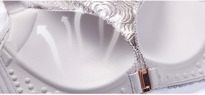 BloomBra™ beugelloze bh met rozenborduursel