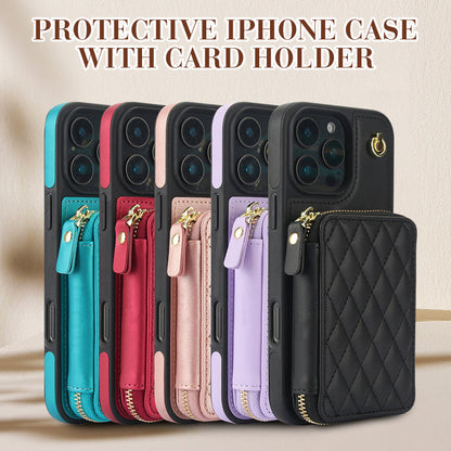 LuxeCarry – Crossbody Portemonnee Hoesje voor iPhone