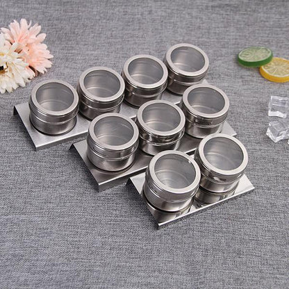 SpiceMag Pro - Set van 4 stuks — Magnetische Kruiden Organizer | 50% KORTING