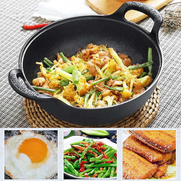 Premium Gesmede Stalen Wok – Ontketen de Meesterschap van Smaak