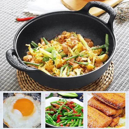 Premium Gesmede Stalen Wok – Ontketen de Meesterschap van Smaak