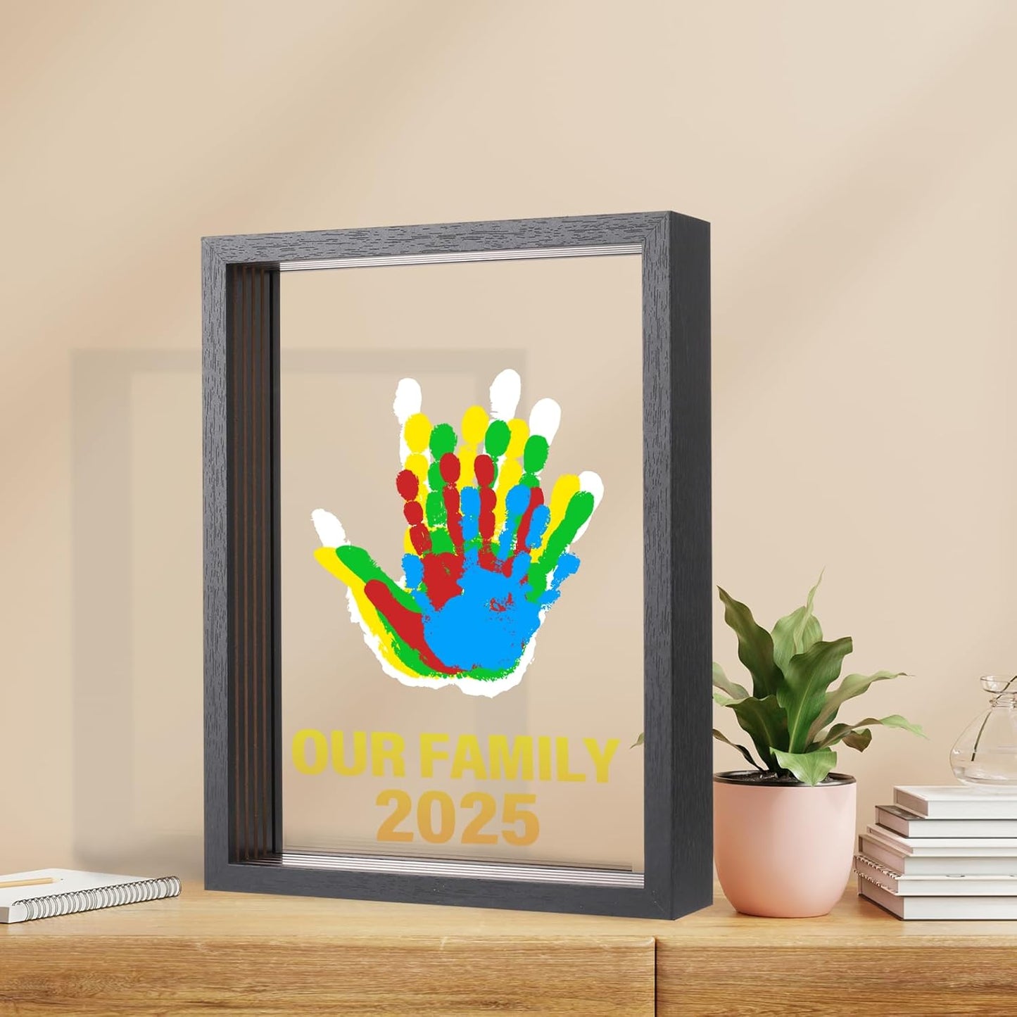 Familie Handafdruk Herinnering – Eeuwige Liefde Afgebeeld