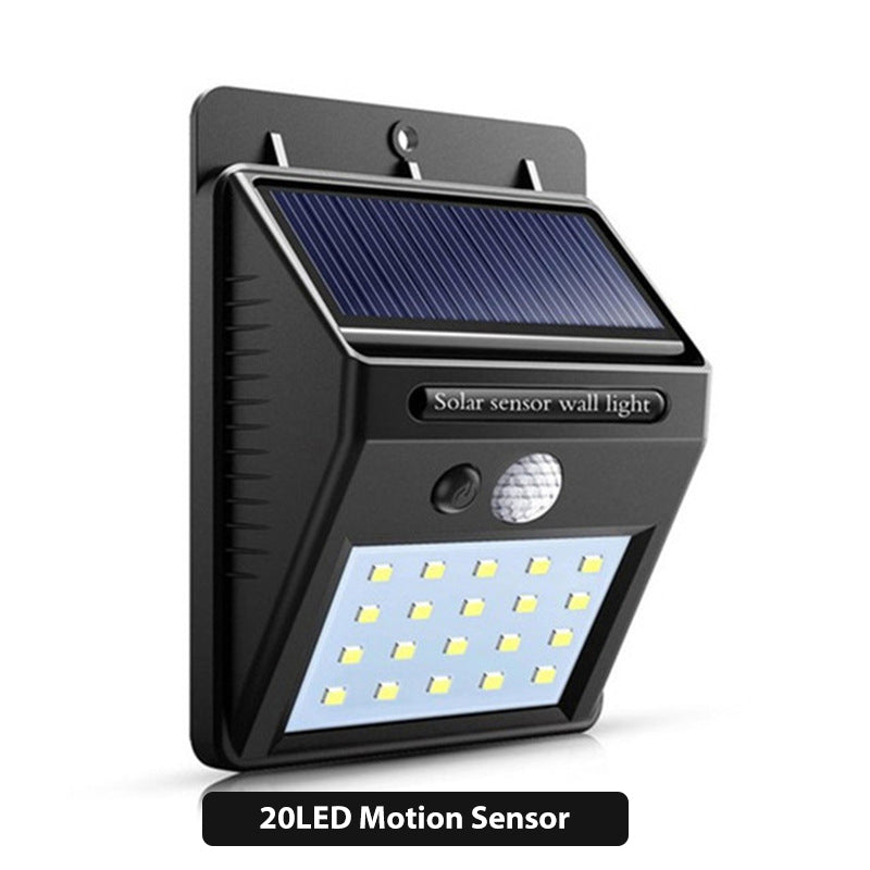 Zonne-energie LED Bewegingssensor Lamp — Heldere Beveiligingsvrijheid