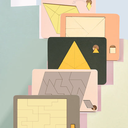 MindFlex - Breinpuzzel Houten Tangram | 50% KORTING