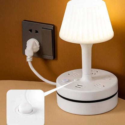 All-in-One Nachtkastlamp — Stroom, Licht, Controle