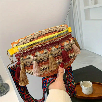 Schoudertas in etnische retrostijl