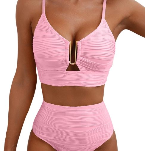 Amelia — Push-Up Hoge Taille Bikini voor Dames