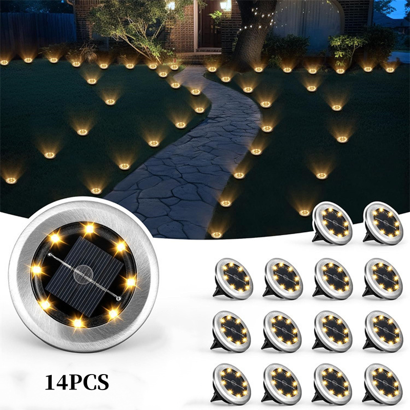 SolarGlow 4 stuks-Set — Tuinpadverlichting | 50% KORTING