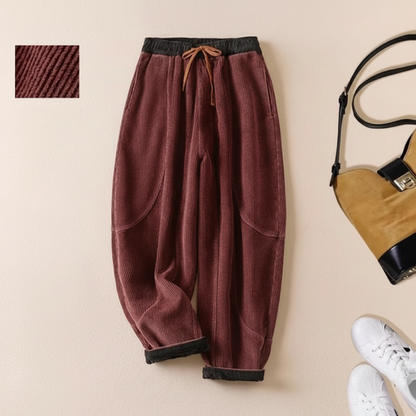 Maverick – Ribfluwelen Broek met Pluche Voering voor Gezellig Wintercomfort