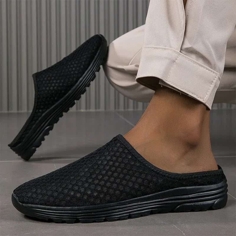 Aero – Ademend Mesh Slippers met Fluweelzacht Comfort