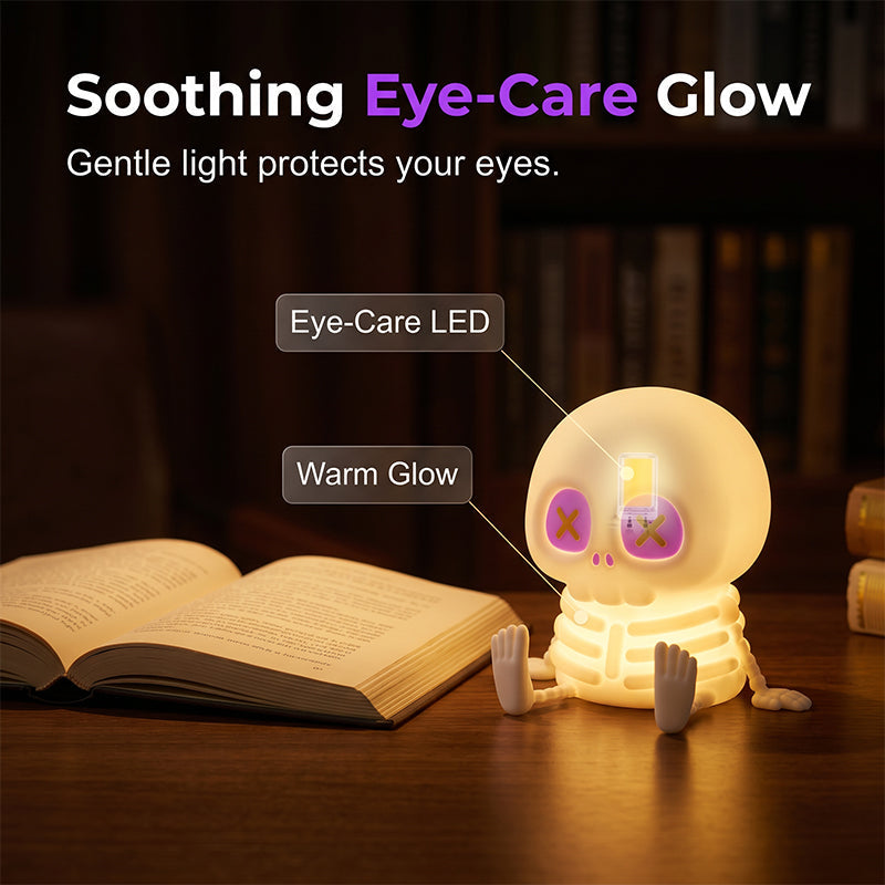 Schedel Lamp — Touchbediening Gezellige Sfeer