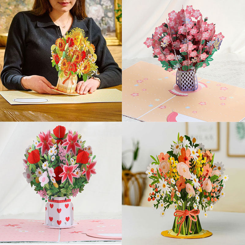 LoveBlossom – 3D Bloemenkaart Liefde | 1+1 GRATIS