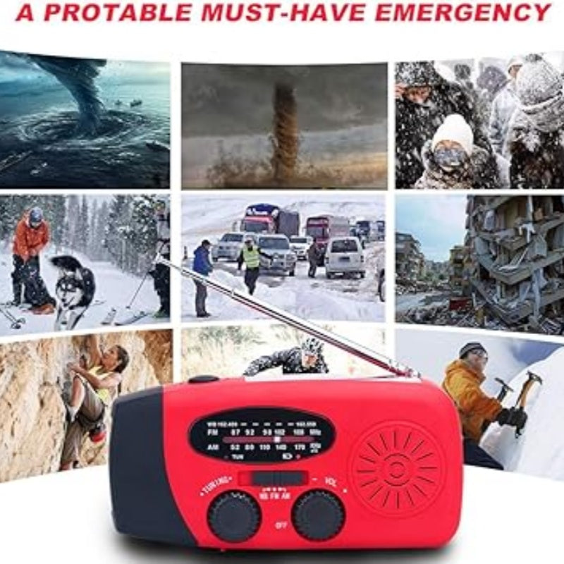 PulseGuard — Noodradio met Altijd Stroom | 50% KORTING