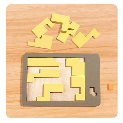 MindFlex - Breinpuzzel Houten Tangram | 50% KORTING