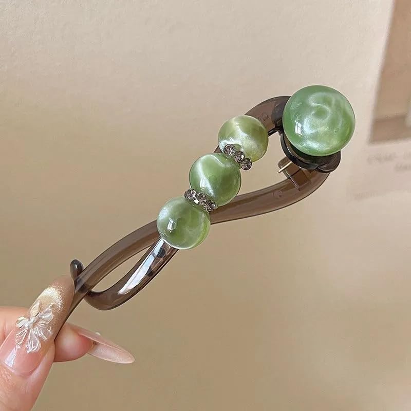 Roos — Veerlicht Haaraccessoire met Stevige Grip en Parel Detail