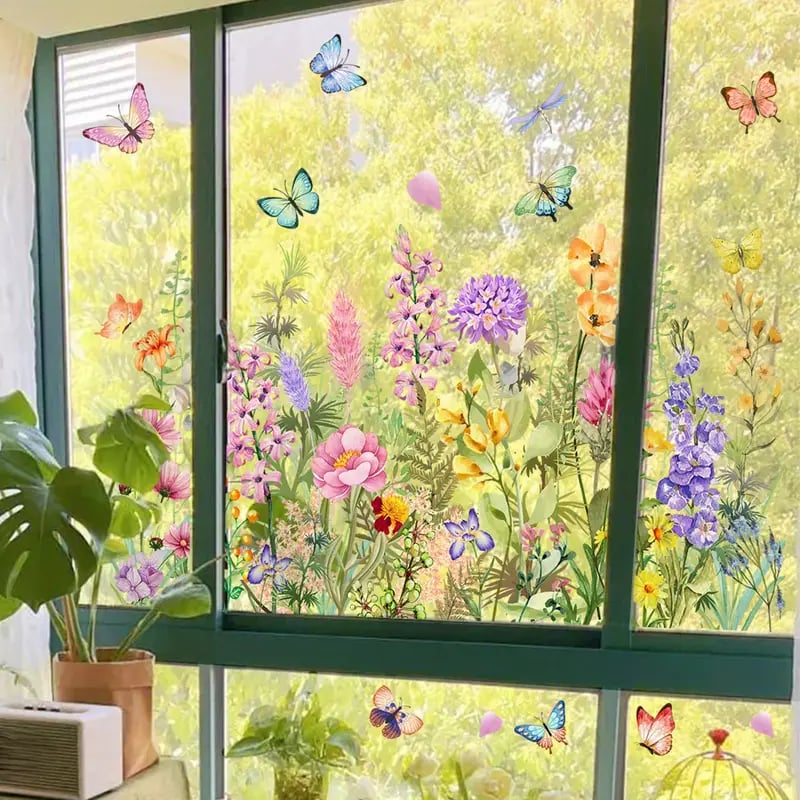 BloomView™ Kleurrijke raamsticker | 1+1 GRATIS