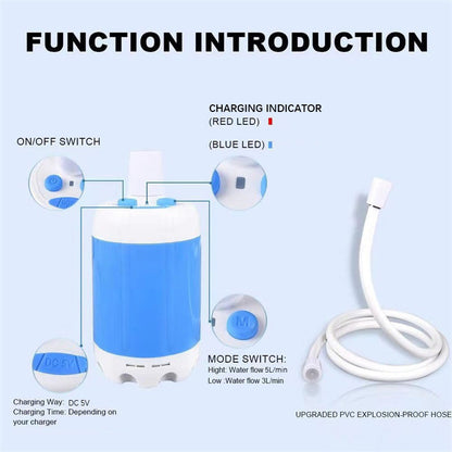 AquaFlow — Draagbare buitendouche | 50% KORTING