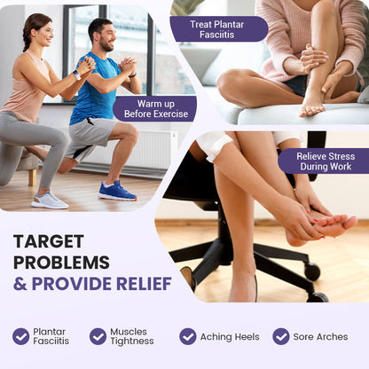 FootRelax – Draagbare 2-in-1 voetmassageroller | 1+1 GRATIS