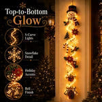 LuminaFest kerstdeurbekleding — warme gloed, instant magie