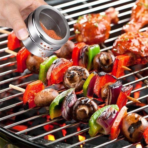 SpiceMag Pro - Set van 4 stuks — Magnetische Kruiden Organizer | 50% KORTING