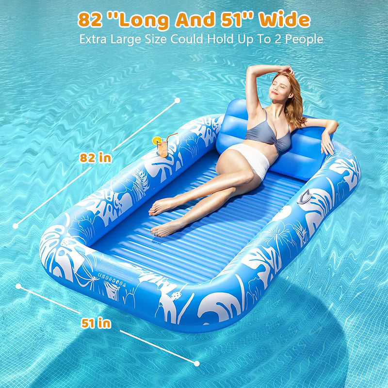 AquaLuxe Duo Ligstoel — Gedeeld Koelcomfort