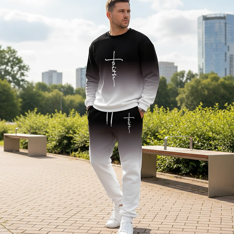 Nolan – Heren Trainingspak met Gradient Ontwerp en Comfort