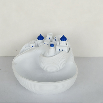 Santorini Keramische Tray — Geniet van Dagelijkse Rust