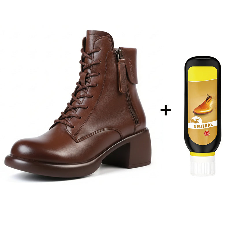 Mia – Leren laarzen met zachte voering en warme comfort