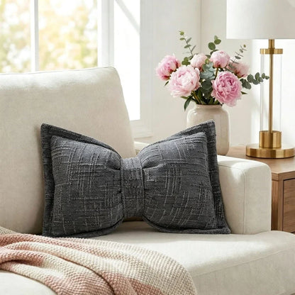 LuxeFleur Strik Chenille Kussen – Gezellig Comfort, Moeiteloze Stijl