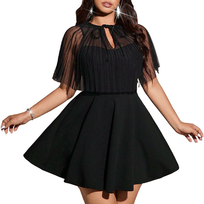 Maribel — Plus Size A-lijn Capejurk | 50% KORTING